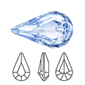 Preciosa Crystal Point Back MAXIMA Fancy Stone - Pear 06x3.6MM LT SAPPHIRE

