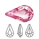 Preciosa Crystal Point Back MAXIMA Fancy Stone - Pear 06x3.6MM ROSE

