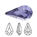 Preciosa Crystal Point Back MAXIMA Fancy Stone - Pear 10x6MM TANZANITE
