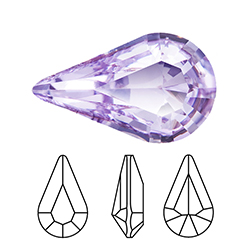 Preciosa Crystal Point Back MAXIMA Fancy Stone - Pear 08x4.8MM VIOLET
