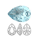 Preciosa Crystal Point Back MAXIMA Fancy Stone - Baroque Pear 14x10MM AQUA BOHEMICA