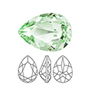 Preciosa Crystal Point Back MAXIMA Fancy Stone - Baroque Pear 06x4MM CHRYSOLITE