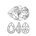 Preciosa Crystal Point Back MAXIMA Fancy Stone - Baroque Pear 14x10MM CRYSTAL