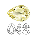 Preciosa Crystal Point Back MAXIMA Fancy Stone - Baroque Pear 06x4MM JONQUIL