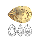 Preciosa Crystal Point Back MAXIMA Fancy Stone - Baroque Pear 06x4MM LIGHT COLORADO TOPAZ
