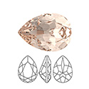 Preciosa Crystal Point Back MAXIMA Fancy Stone - Baroque Pear 06x4MM LIGHT PEACH