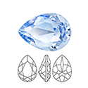 Preciosa Crystal Point Back MAXIMA Fancy Stone - Baroque Pear 10x7MM LIGHT SAPPHIRE