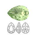 Preciosa Crystal Point Back MAXIMA Fancy Stone - Baroque Pear 06x4MM PERIDOT