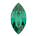 Preciosa MAXIMA Crystal Point Back Fancy Stone - Navette 04x2MM EMERALD