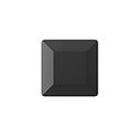 Preciosa Crystal Point Back Fancy Stone MAXIMA - Square 01.5MM JET UNFLD
