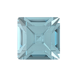 Preciosa Crystal Point Back Fancy Stone MAXIMA - Square 01.5MM AQUA BOHEMICA