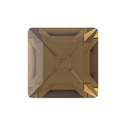 Preciosa Crystal Point Back Fancy Stone MAXIMA - Square 01.5MM SMOKE TOPAZ
