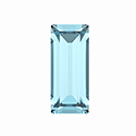 Preciosa Crystal Point Back MAXIMA Fancy Stone - Baguette 04x2MM AQUA BOHEMICA