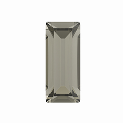 Preciosa Crystal Point Back MAXIMA Fancy Stone - Baguette 05x2.5MM BLACK DIAMOND