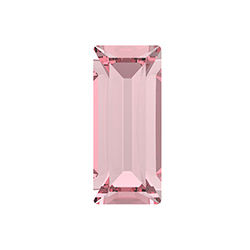 Preciosa Crystal Point Back MAXIMA Fancy Stone - Baguette 07x3MM LT ROSE