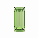 Preciosa Crystal Point Back MAXIMA Fancy Stone - Baguette 05x2.5MM PERIDOT