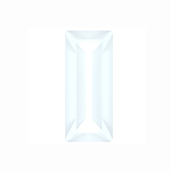 Preciosa Crystal Point Back MAXIMA Fancy Stone - Baguette 07x3MM WHITE OPAL