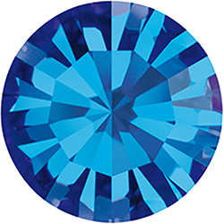 Preciosa Crystal Point Back MAXIMA Foiled Chaton - PP06 CAPRI BLUE