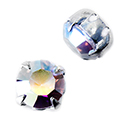 Crystal Stone in Metal Sew-On Setting - Chaton SS39MAXIMA CRYSTAL AB-SILVER