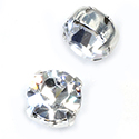 Crystal Stone in Metal Sew-On Setting - Chaton SS39MAXIMA CRYSTAL-SILVER