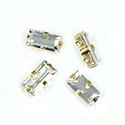 Crystal Stone in Metal Sew-On Setting - Baguette 10x5MM MAXIMA CRYSTAL-RAW