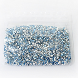 Crystal Stone in Metal Sew-On Setting - Rose Montee SS16 AQUAMARINE-SILVER MAXIMA