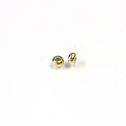 Metalized Plastic Bead - Tire 05x3MM GOLD