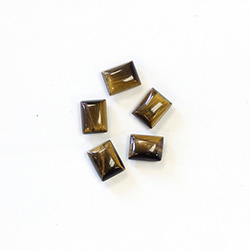 Gemstone Cabochon - Cushion 08.5x6.5MM TIGEREYE