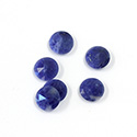 Gemstone Flat Back Stone with Faceted Top Rauten Rose - Round 08MM SODALITE