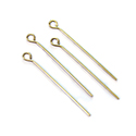 Brass Eye Pin 25.4mm x 0.71mm, (1 INCH length), 0.71mm thickness (0.028")...21 Gauge