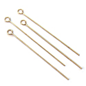 Brass Eye Pin 38.1mm x 0.71mm, (1 1/2 INCH length), 0.71mm thickness (0.028")...21 Gauge