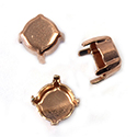 Brass Prong Setting - Closed Back - Round ss39/ss40 - RAW BRASS