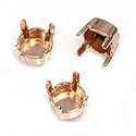 Brass Prong Setting - Closed Back - Round ss29 (06mm) - RAW BRASS