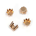 Brass Prong Setting - Closed Back - Square - 05mm - RAW BRASS