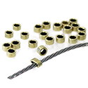 Brass Crimp Bead Tube 2/1 brass