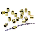 Brass Crimp Bead Tube 2/2 brass