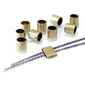 Brass Crimp Bead Tube 4/4 brass