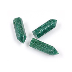 Pendant Gemstone  Point with Side Hole 24x7.75MM INDIAN AVENTURINE