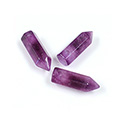 Pendant Gemstone  Point with Side Hole 24x7.75MM QUARTZ DYED AMETHYST