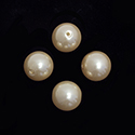 Plastic Pearl Bead - Round 12MM CREME