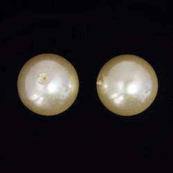 Plastic Pearl Bead - Round 18MM CREME