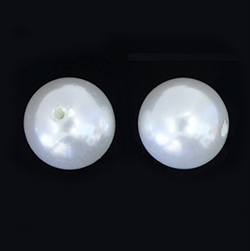 Plastic Pearl Bead - Round 18MM WHITE