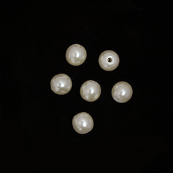 Plastic Pearl Bead - Round 06MM CREME