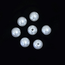 Plastic Pearl Bead - Round 09MM WHITE