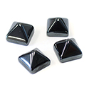 Gemstone Cabochon - Square Pyramid Top 09x09MM HEMATITE