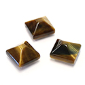 Gemstone Cabochon - Square Pyramid Top 12x12MM TIGEREYE