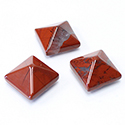 Gemstone Cabochon - Square Pyramid Top 13x13MM RED JASPER