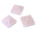 Gemstone Cabochon - Square Pyramid Top 13x13MM ROSE QUARTZ