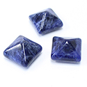 Gemstone Cabochon - Square Pyramid Top 13x13MM SODALITE