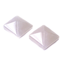 Gemstone Cabochon - Square Pyramid Top 17x17MM ROSE QUARTZ